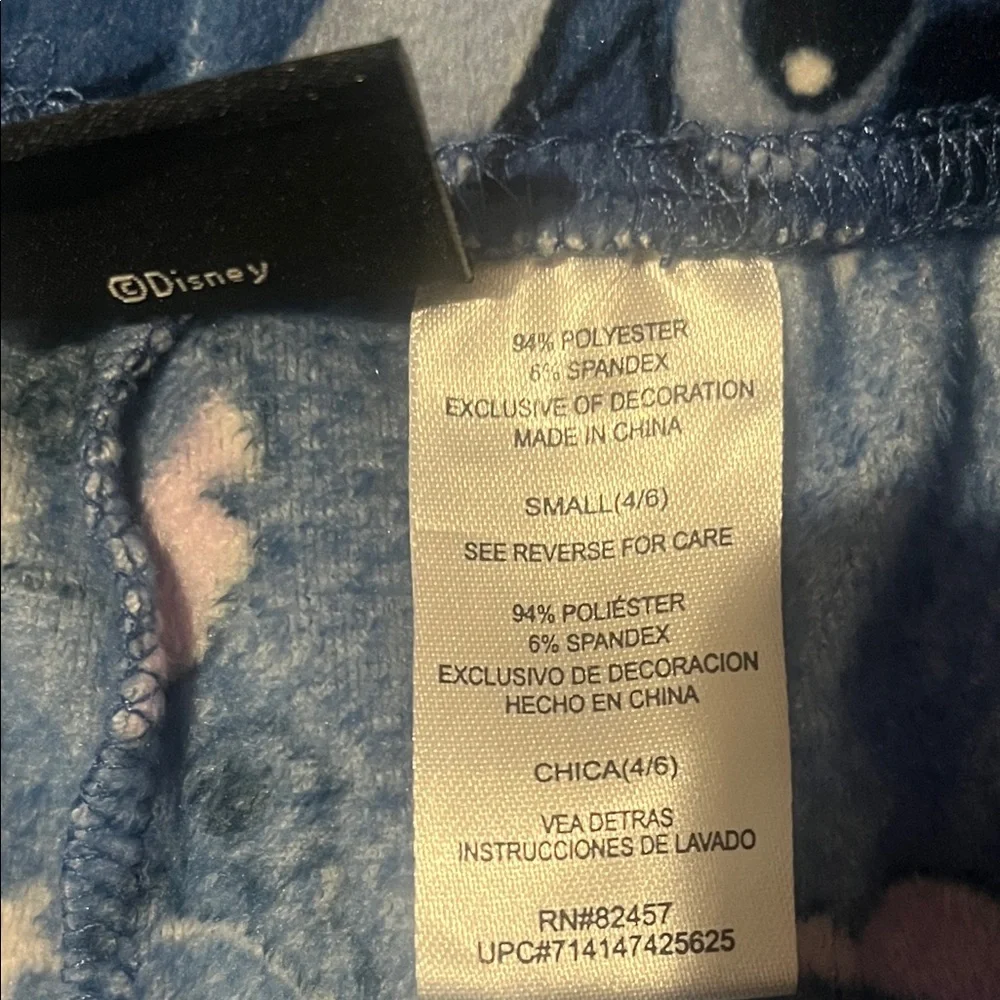 Disney Blue Pajama Pants with Stitch Design - Picture 7 of 9